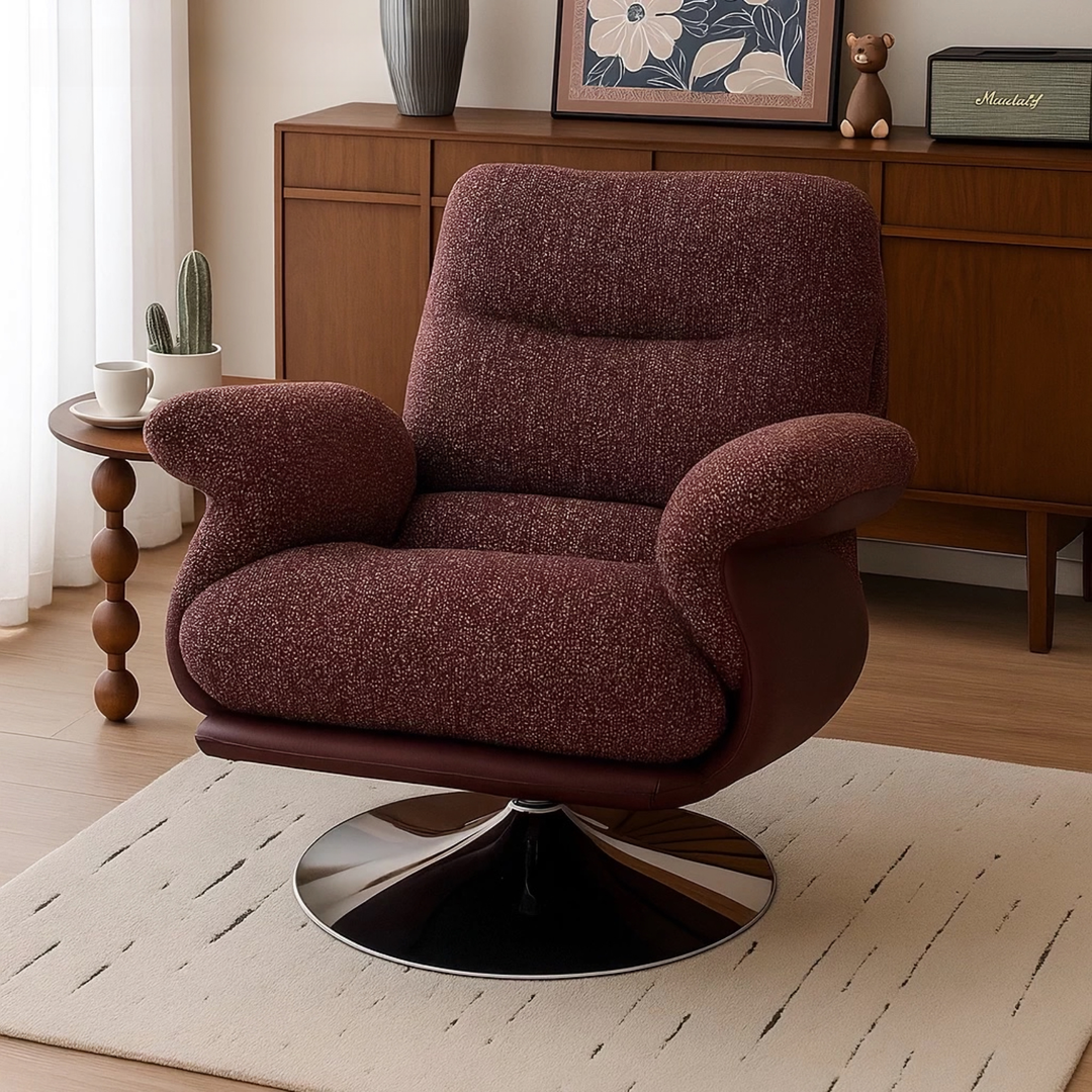 ORVANO Modern Swivel Lounge Chair - Radical Homes Singapore