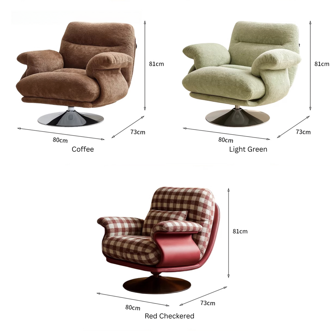 ORVANO Modern Swivel Lounge Chair - Radical Homes Singapore