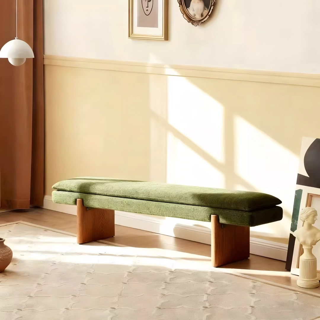 SOLEE Modern Fabric Bench - Radical Homes Singapore