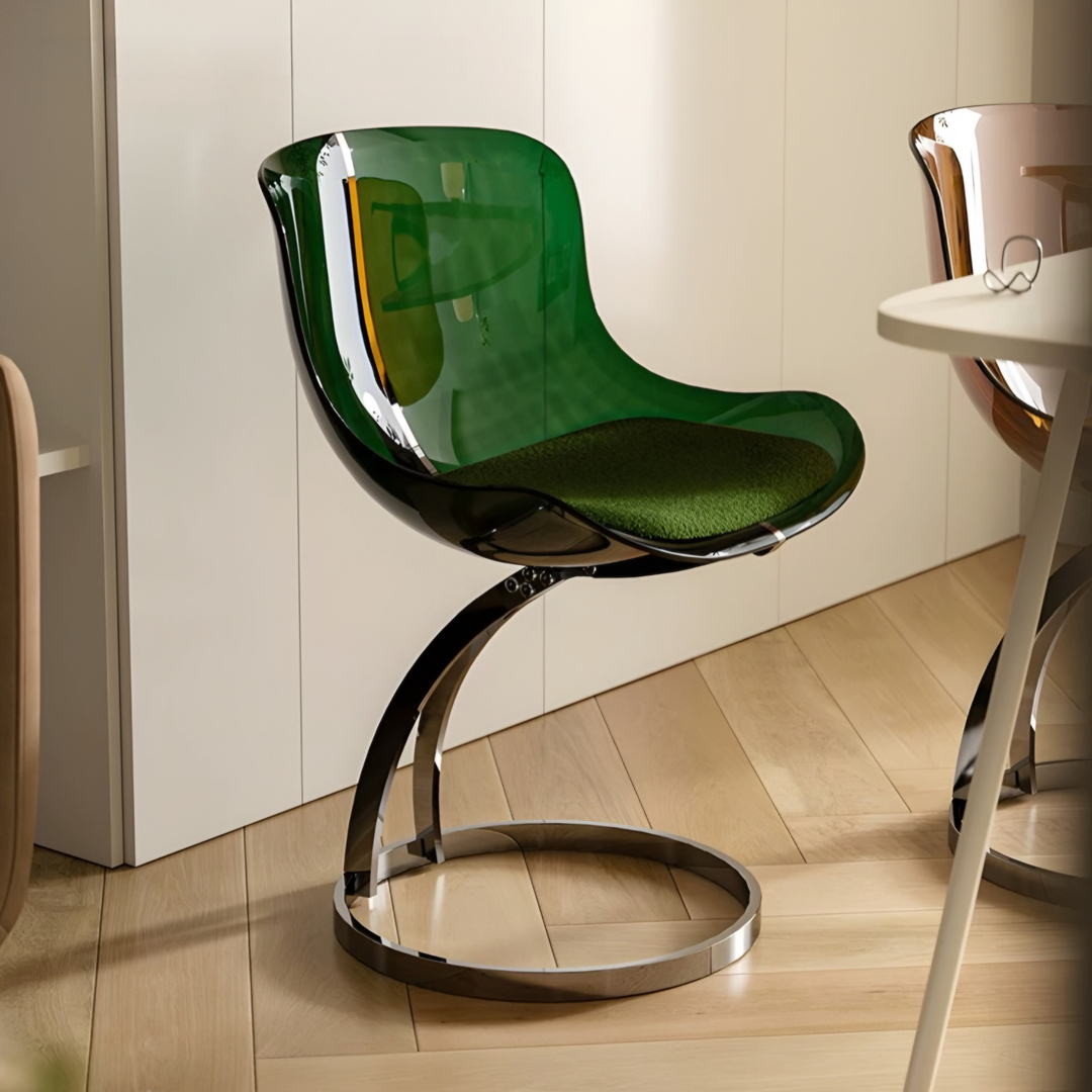 NOVARA Modern Acrylic Floating Dining Chair - Radical Homes Singapore