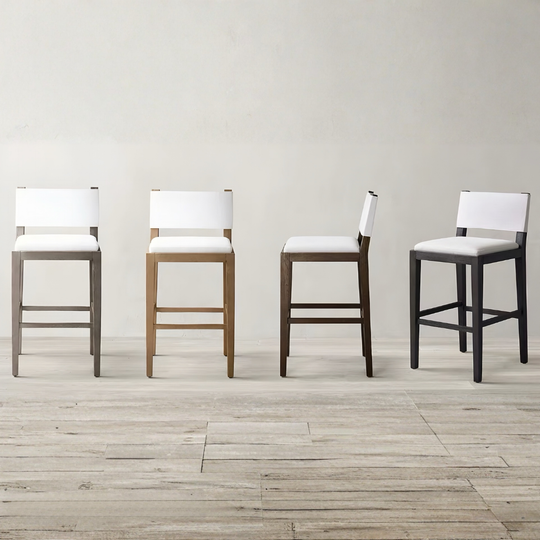 BRYVELL Modern Solid Wood Bar Stool - Cassa Haus Singapore