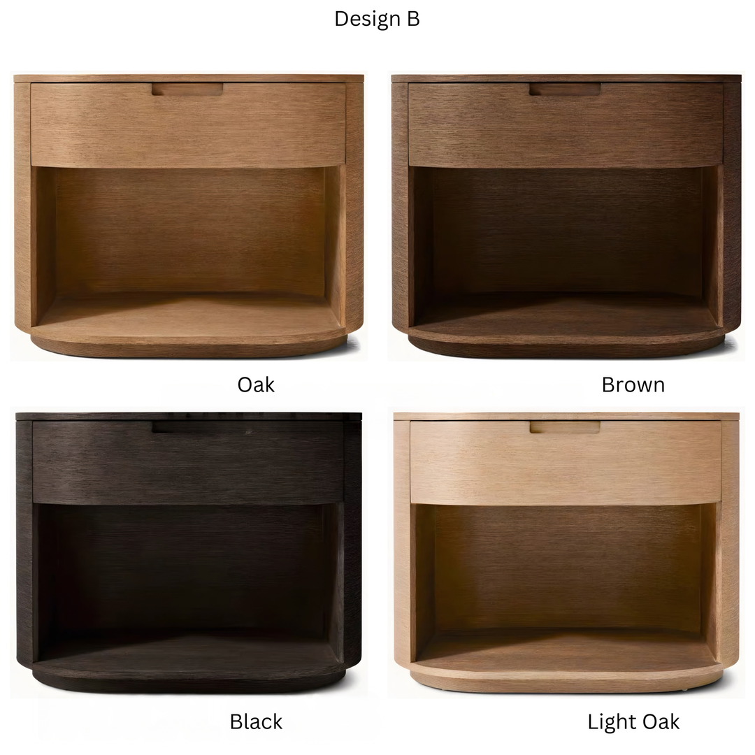 BRAVEN Modern Solid Wood Bedside Table - Cassa Haus Singapore