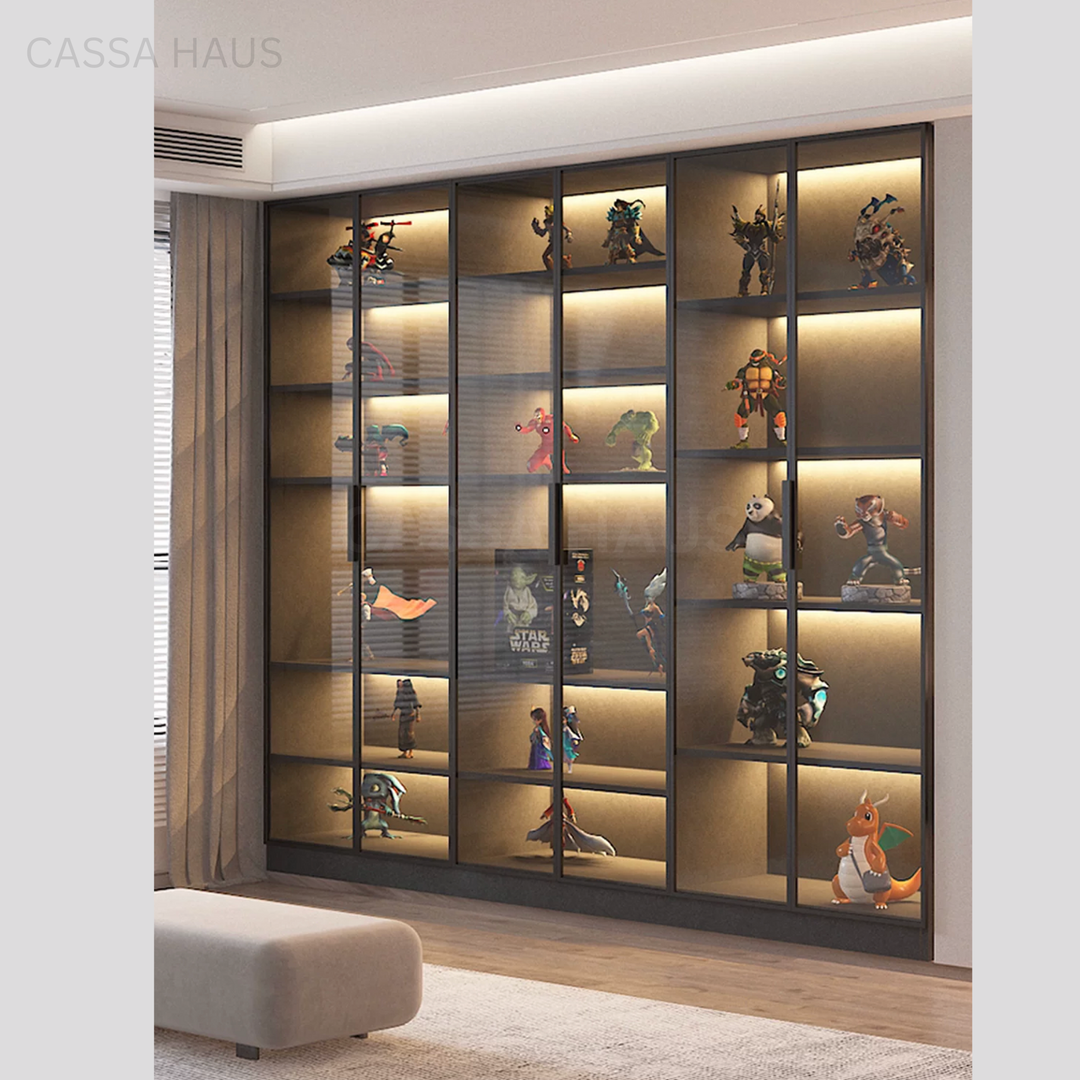OVON Modern Glass Display Cabinet - Cassa Haus Singapore