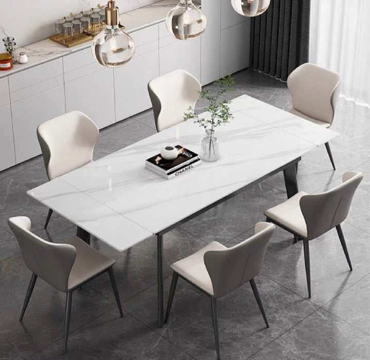 VERDAN Modern Extendable Sintered Stone Dining Table 140-200 cm (INSTOCK)