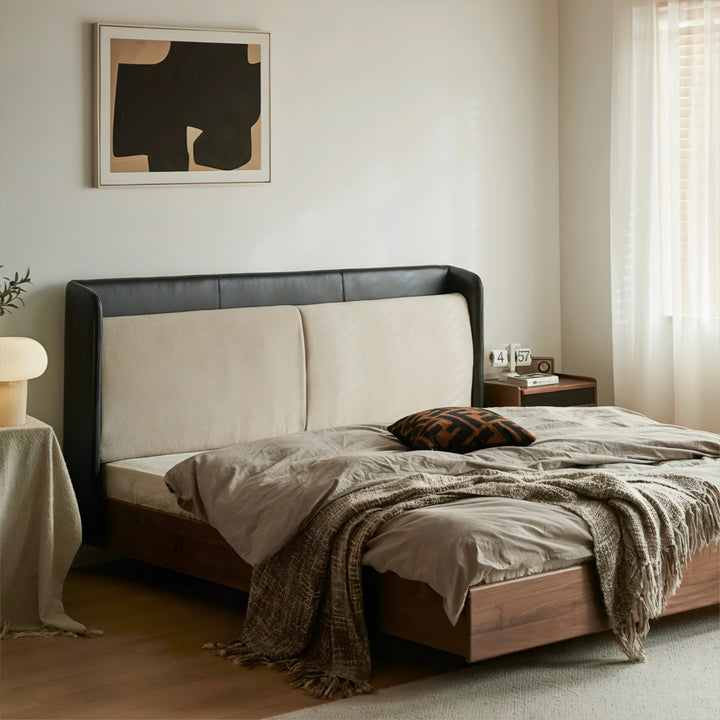 IVERO Modern Leather Bedframe