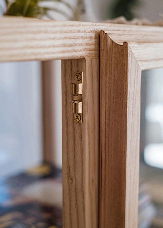 DANBY Solid Wood and Glass Display Cabinet - Radical Homes Singapore
