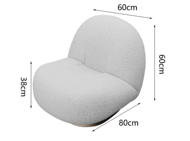 MERRITT Modern Rotatable Lounge Chair - Radical Homes Singapore