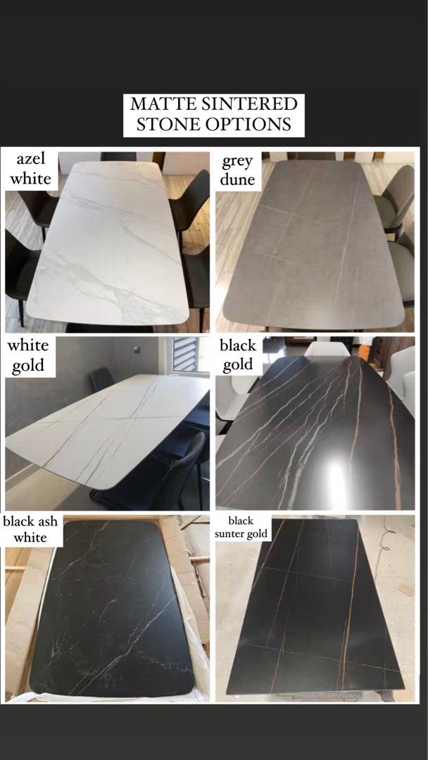 GALLAGHER Modern Sintered Stone Dining Table - Radical Homes Singapore