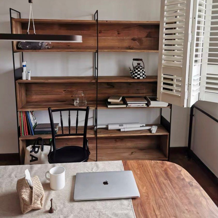 TADEU Modern Solid Wood Display Shelf - Radical Homes Singapore