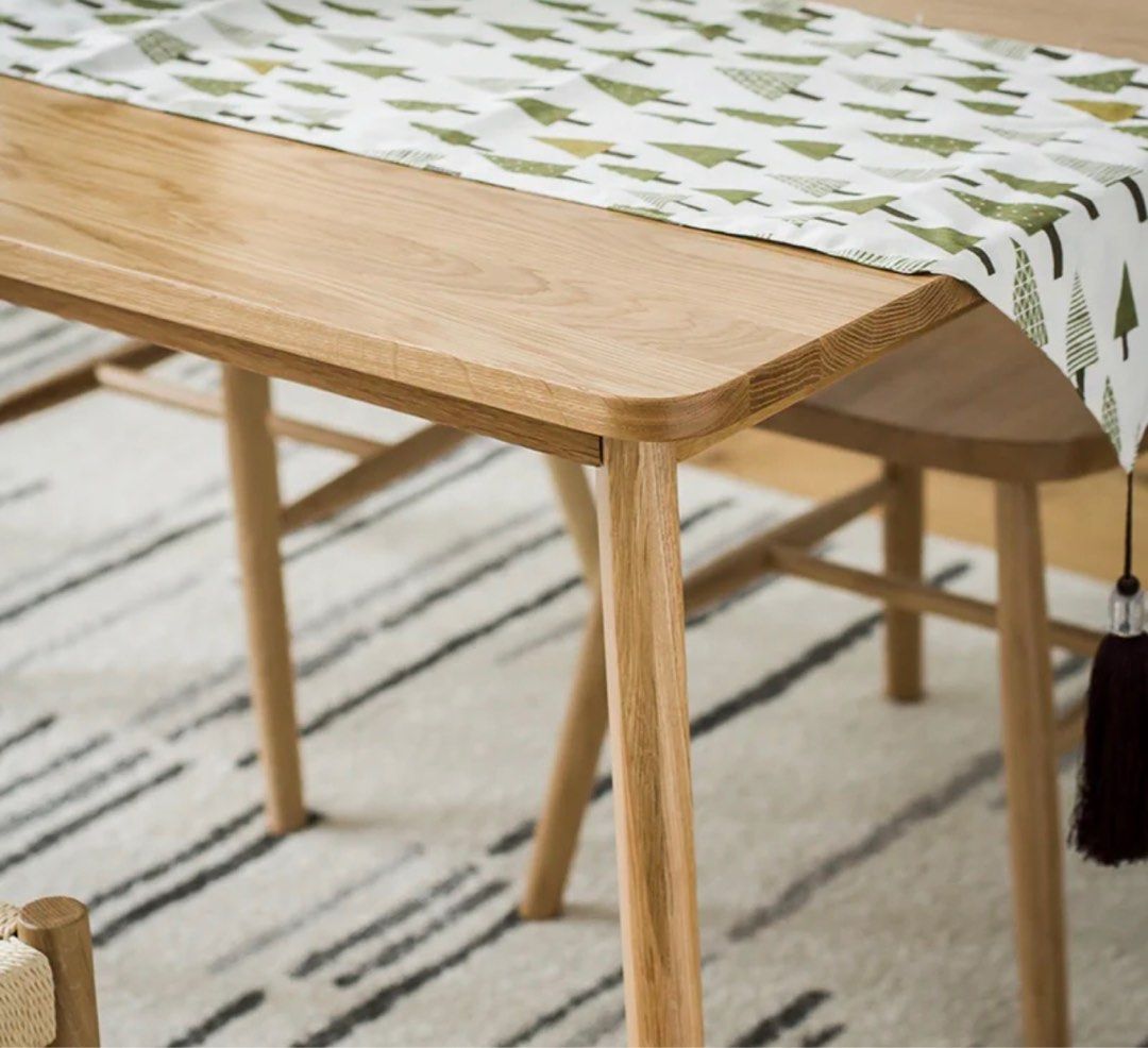 RAVELIN Modern Solid Wood Dining Table - Cassa Haus Singapore