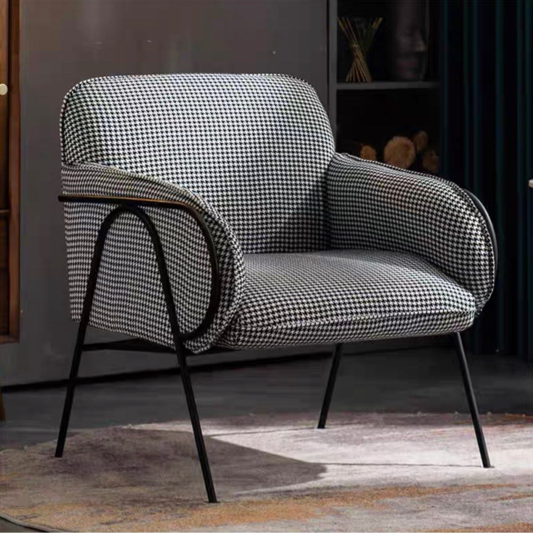 KAYLA Modern Velvet Lounge Chair - Radical Homes Singapore