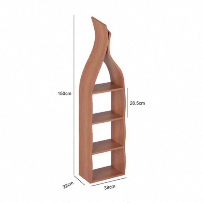 AFERIME Modern Solid Wood Bookshelf - Radical Homes Singapore