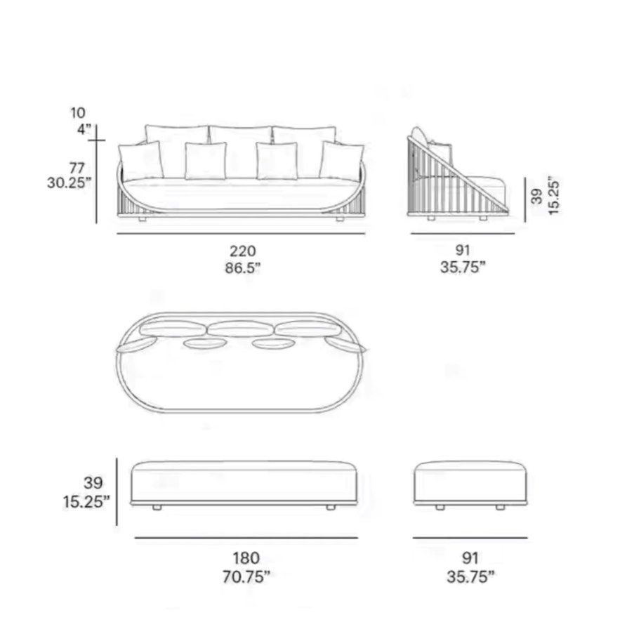 SOROKU Japandi Solid Wood Sofa - Radical Homes Singapore