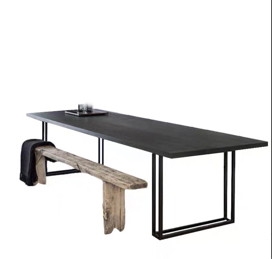 RUSSELL Modern Solid Wood Dining Table / Office Desk - Radical Homes Singapore
