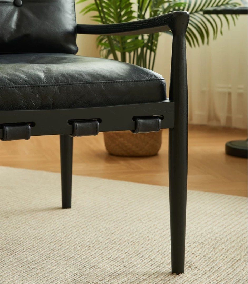 RUSQEN Vintage Solid Wood Leisure Chair - Cassa Haus Singapore