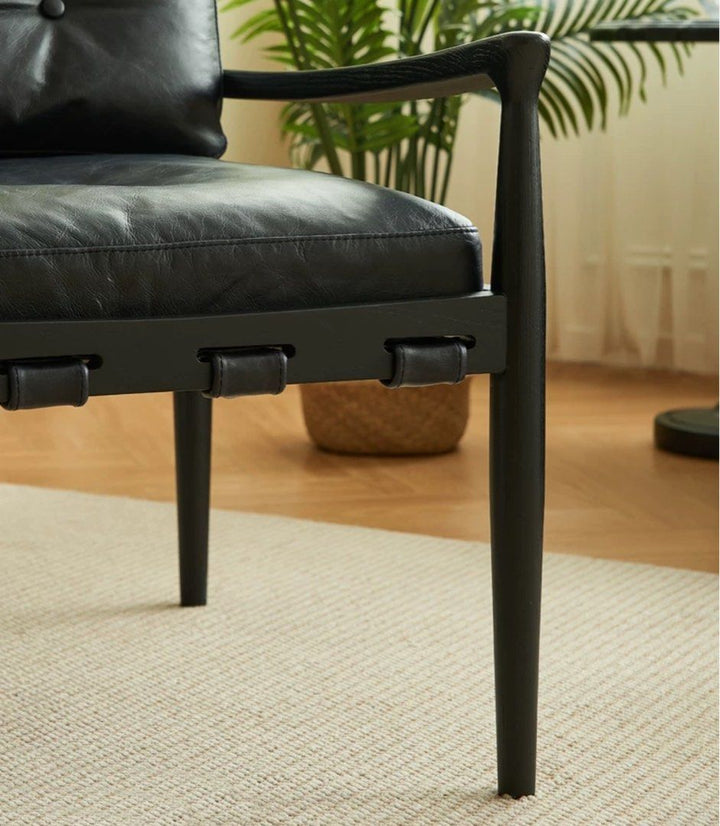 RUSQEN Vintage Solid Wood Leisure Chair - Cassa Haus Singapore