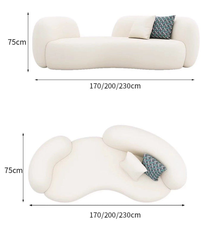 RAZEL Modern Boucle Sofa - Radical Homes Singapore