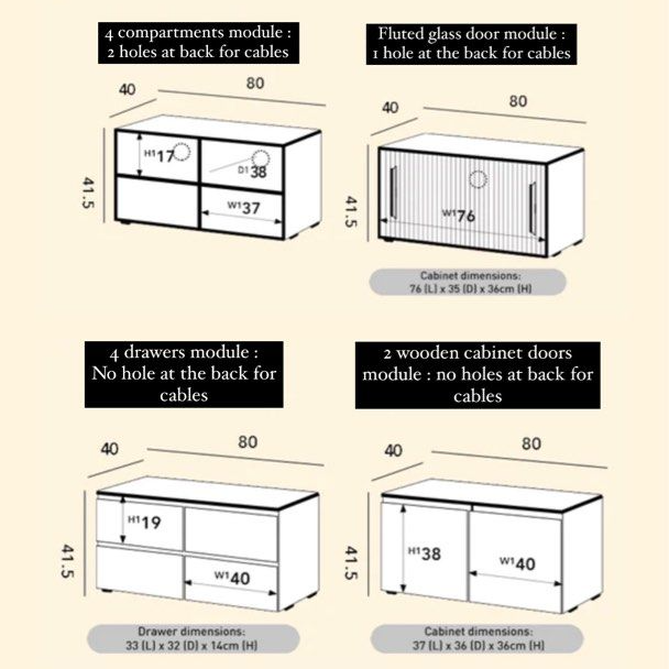 SABLEVIEW Stackable Solid Wood Modular Storage - Radical Homes Singapore