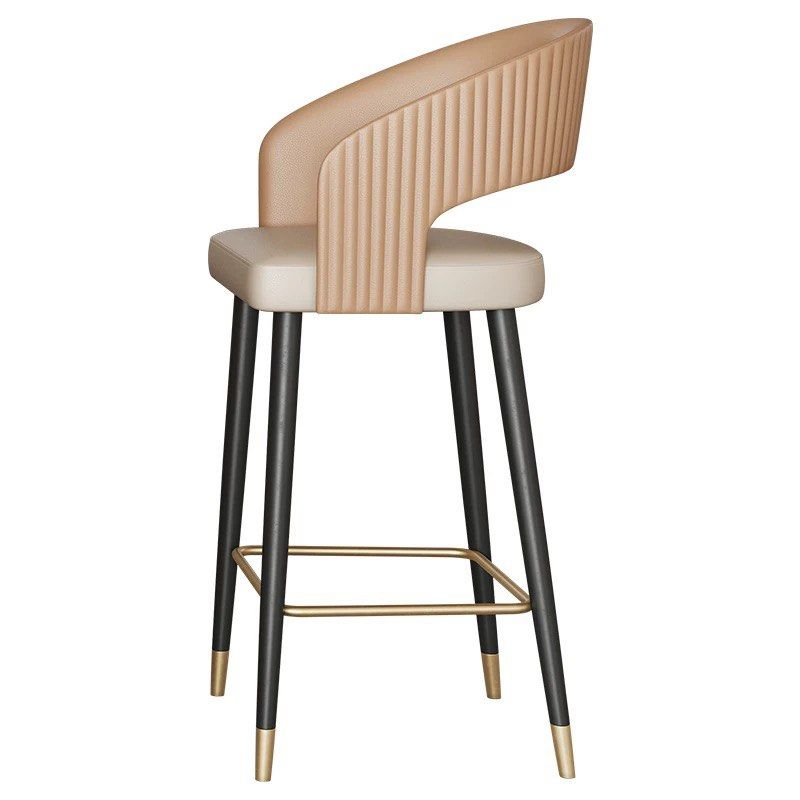 DAXTON Modern Leather Bar Stool - Cassa Haus Singapore