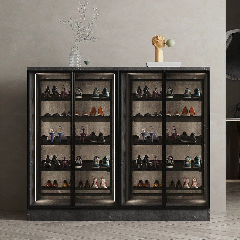CAROUSEL Modern Rotatable Shelves Shoe Cabinet - Cassa Haus Singapore