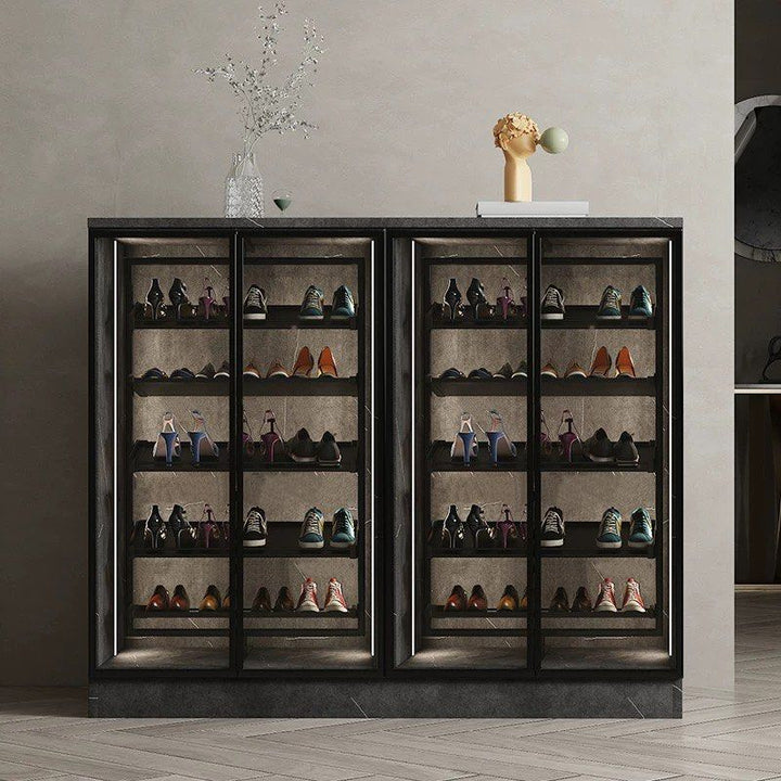 CAROUSEL Modern Rotatable Shelves Shoe Cabinet - Cassa Haus Singapore