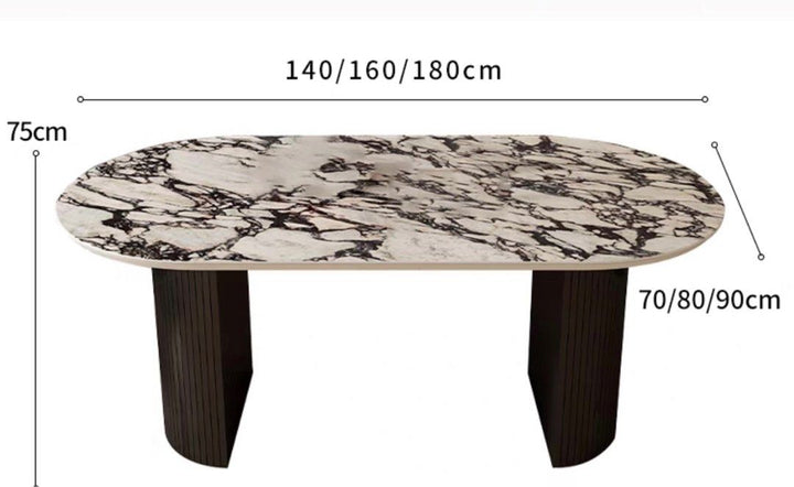 MURPHY Modern Marble Dining Table - Radical Homes Singapore