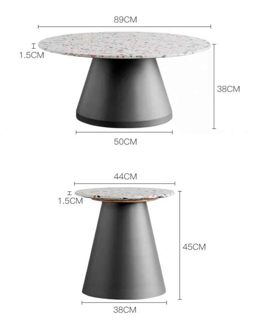 AVERSA Modern Terrazzo Coffee Table - Radical Homes Singapore