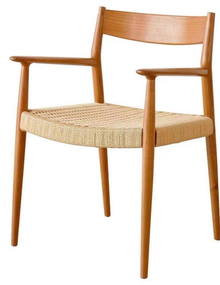 TIERRA Japandi Rope Woven Dining Chair - Radical Homes Singapore