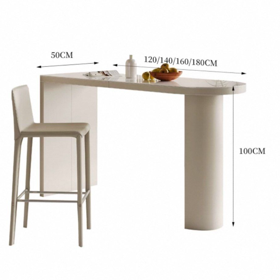 AZRIEL Modern Sintered Stone Bar Table - Cassa Haus Singapore