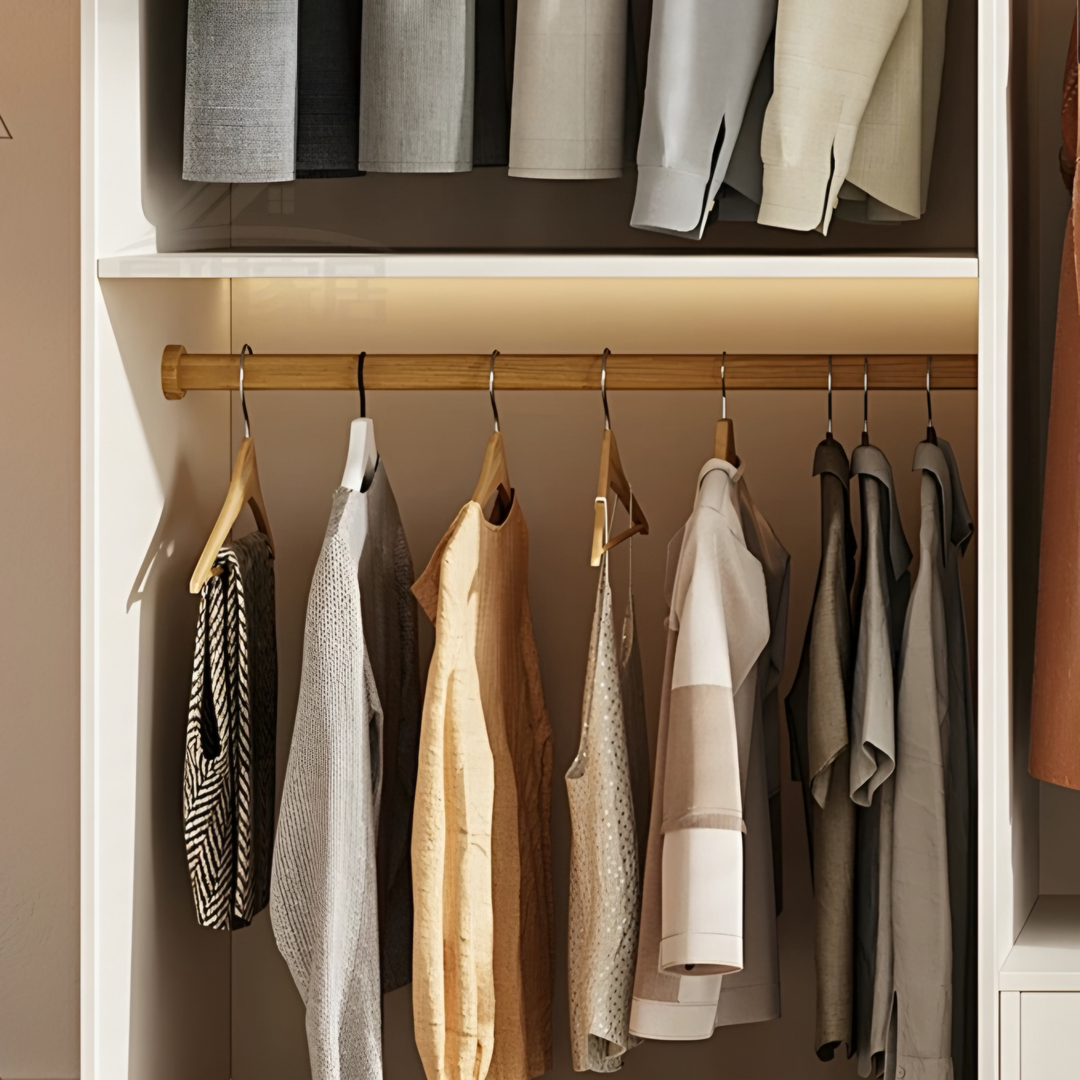 BRASKEN Modern Solid Wood Wardrobe - Cassa Haus Singapore