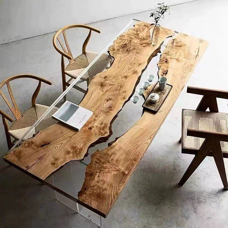 Modern Epoxy Dining Table Customisation - Radical Homes Singapore