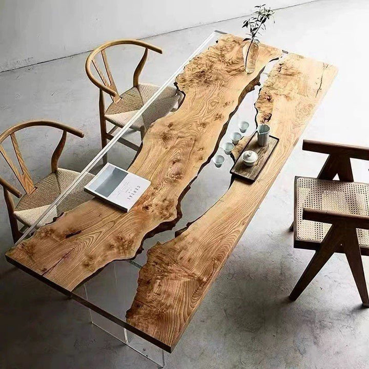 Modern Epoxy Dining Table Customisation - Radical Homes Singapore