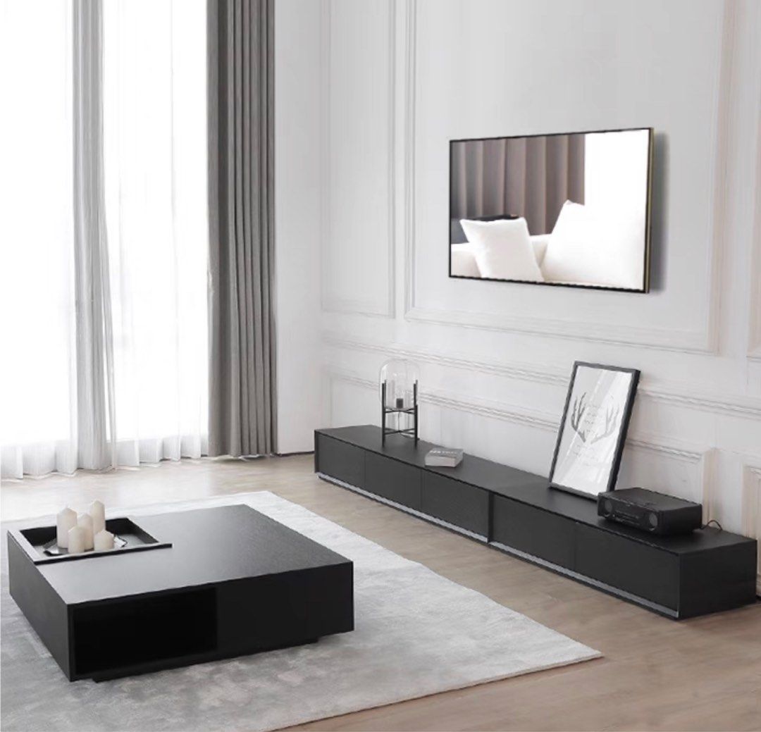 LORAIN Modern Solid Wood TV Console - Radical Homes Singapore