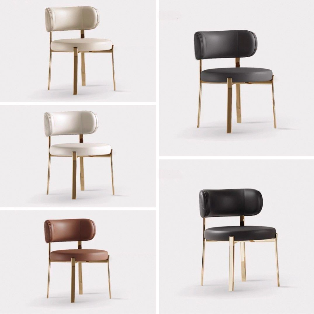 AREKEL Modern Leather Dining Chair - Radical Homes Singapore