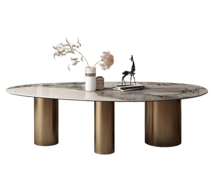 HARVEY Modern Marble Dining Table - Radical Homes Singapore