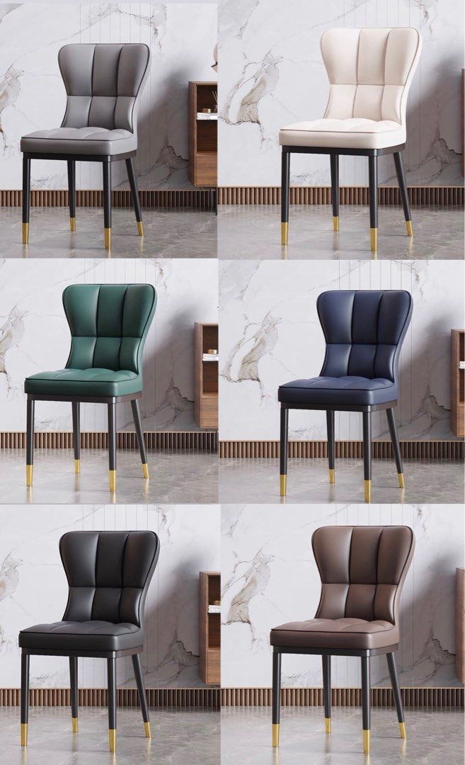 LUSSO Modern Leather Dining Chair - Radical Homes Singapore