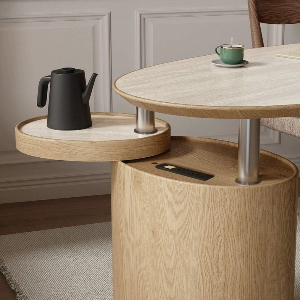 STEION Japandi Sintered Stone Study Table - Radical Homes Singapore