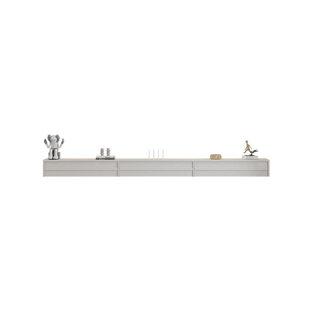HYDRO Modern Solid Wood Floating TV Console - Radical Homes Singapore