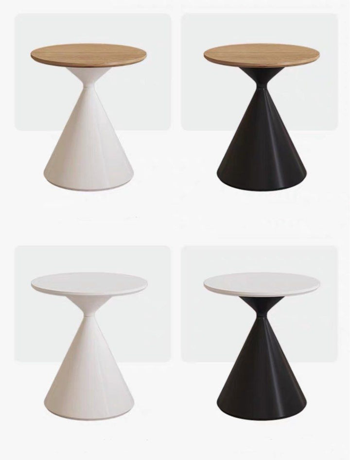 AUGUSTO Modern Round Solid Wood Coffee Table - Radical Homes Singapore