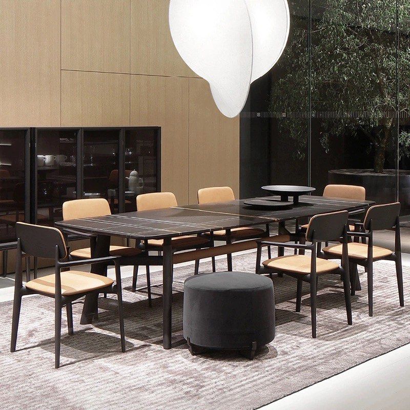 TRAVIS Modern Fabric Dining Chair - Radical Homes Singapore