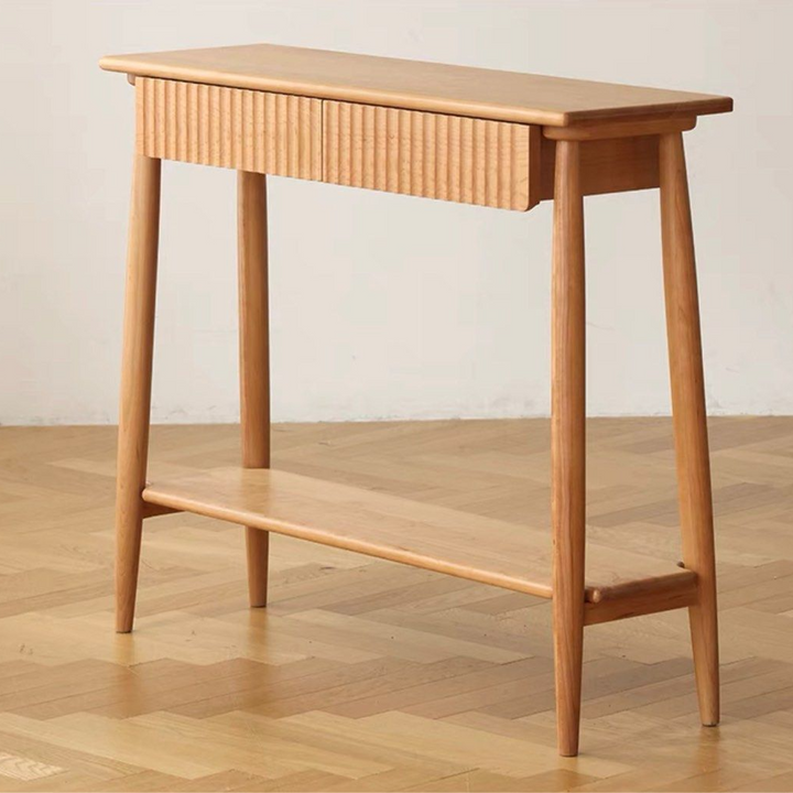 FAY Japandi Solid Wood Console Table - Radical Homes Singapore