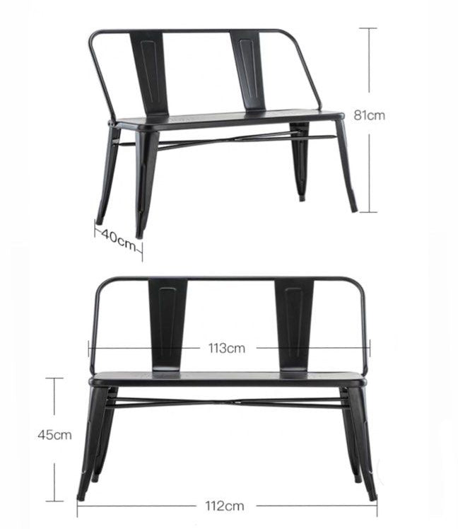 CALDER Industrial Solid Bench - Radical Homes Singapore