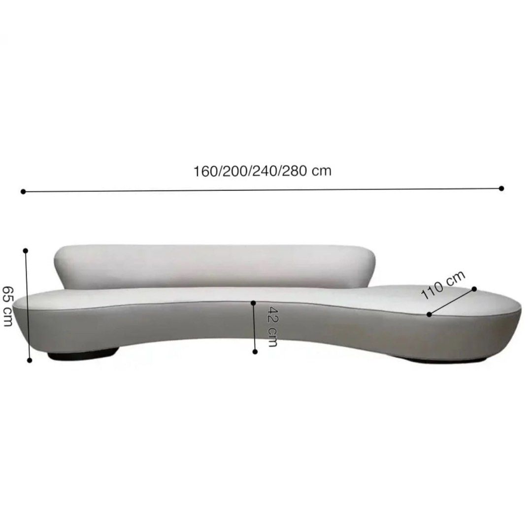 RANTOSO Boucle Curve Sofa - Radical Homes Singapore