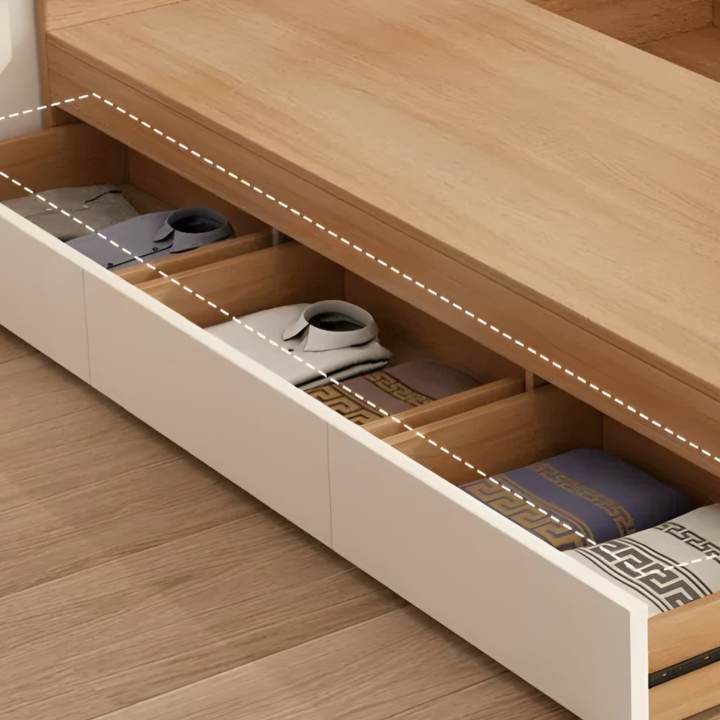 KENO Modern Storage Bedframe - Radical Homes Singapore