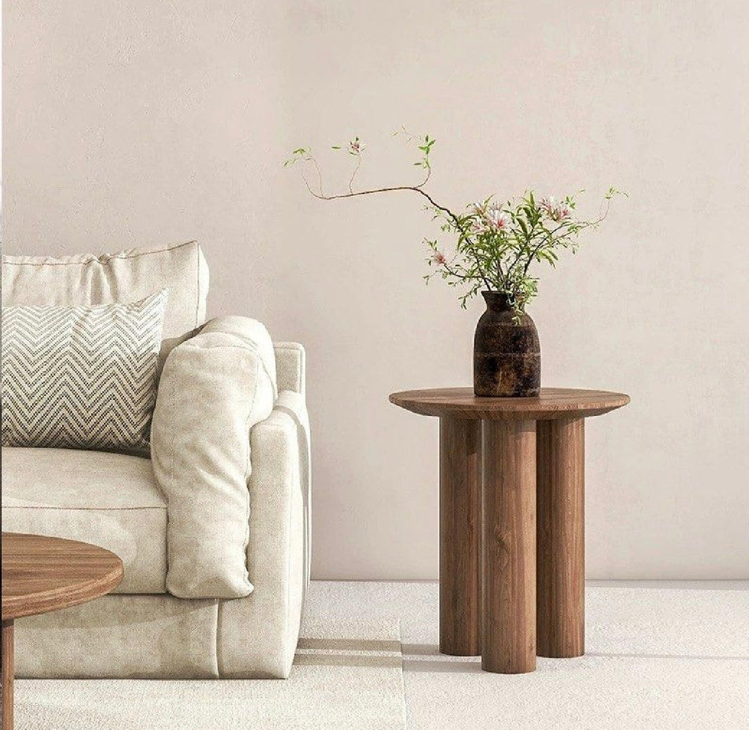 AROVIK Rustic Solid Wood Side Table (INSTOCK)