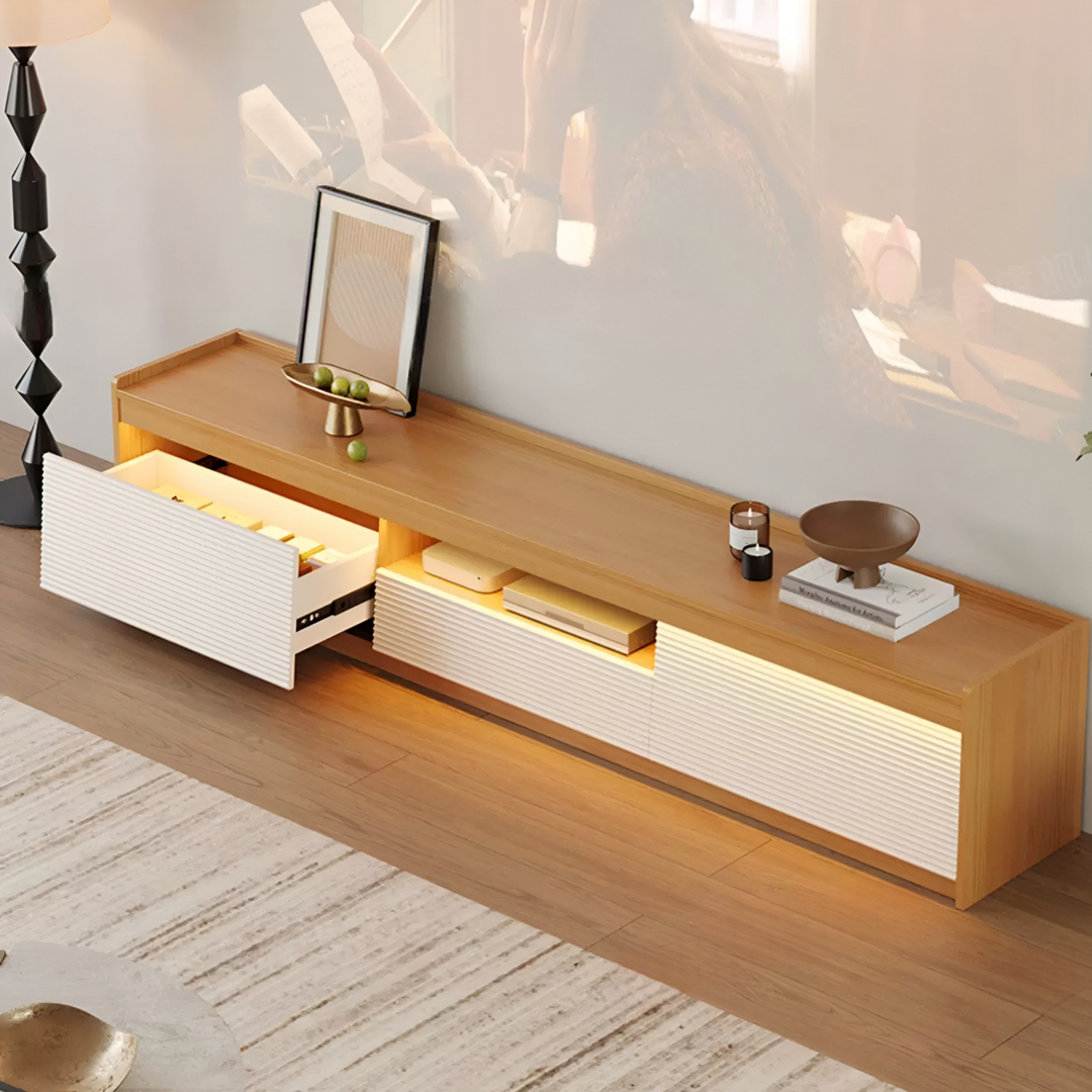 VALO Modern Solid Wood TV Console - Radical Homes Singapore