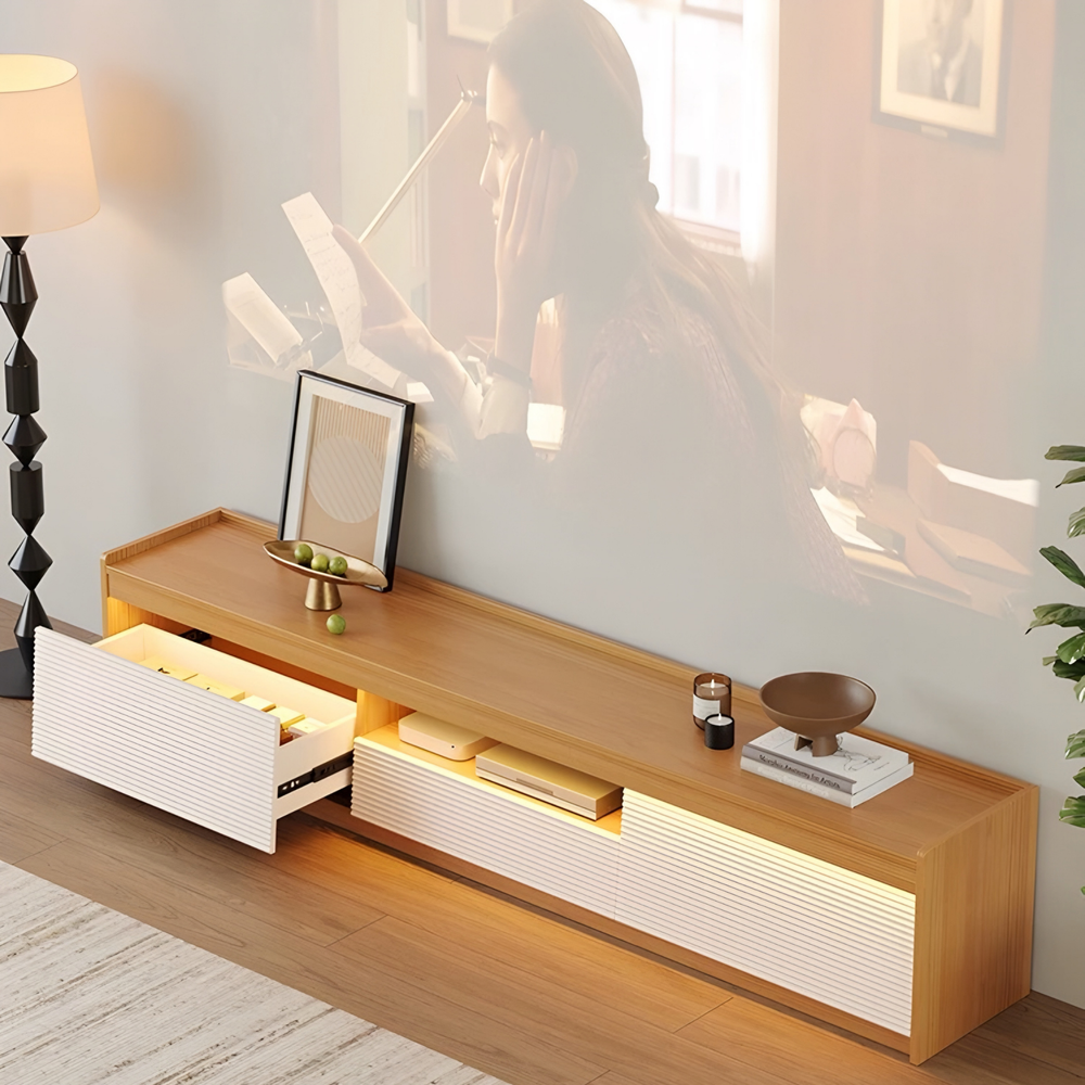 VALO Modern Solid Wood TV Console - Radical Homes Singapore
