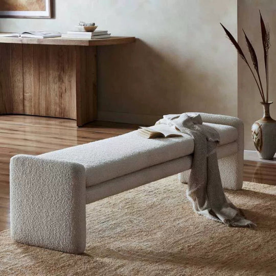 ZELVANI Modern Boucle Bench - Cassa Haus Singapore