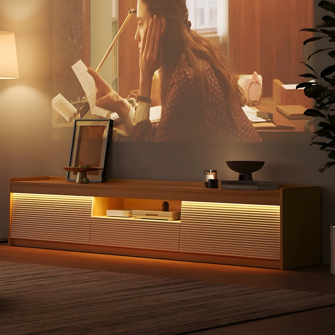 VALO Modern Solid Wood TV Console - Radical Homes Singapore