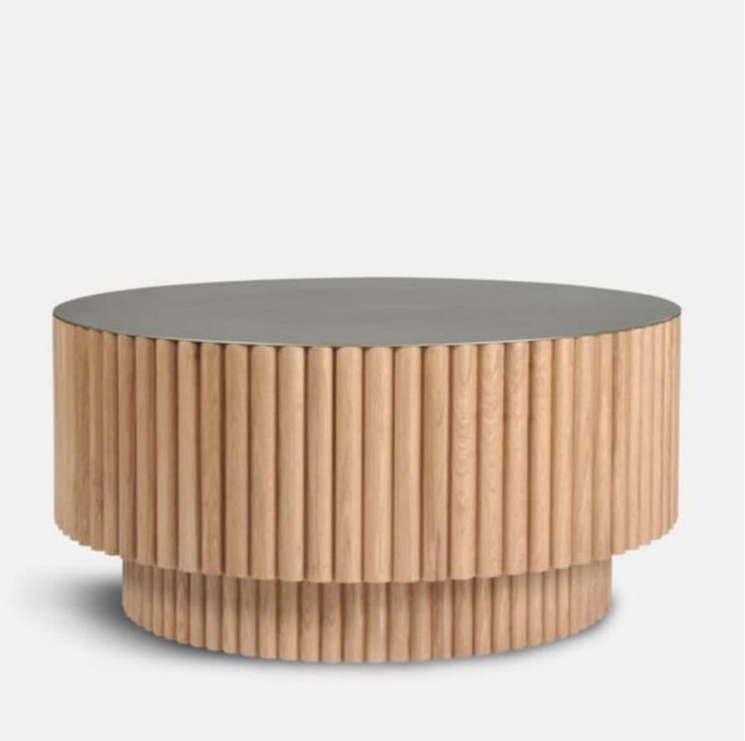 NOELLE Modern Fluted Coffee Table (Instock) - Radical Homes Singapore